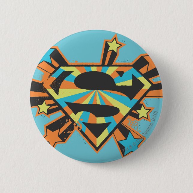 Logo für farbige Supergirl-Stars Button (Vorderseite)
