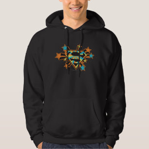 Logo für farbige Supergirl-Stars Hoodie