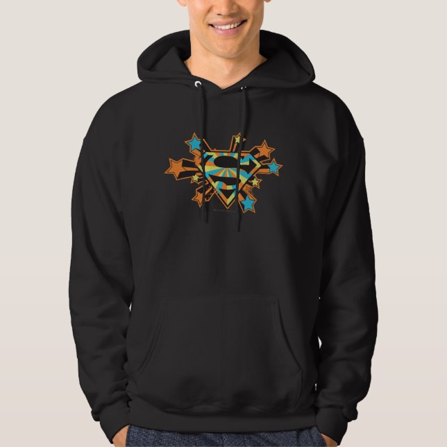 Logo für farbige Supergirl-Stars Hoodie (Vorderseite)