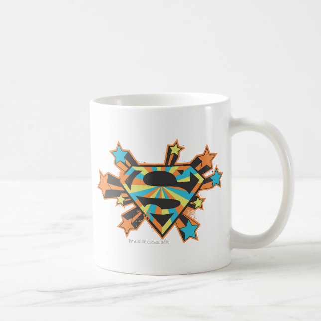 Logo für farbige Supergirl-Stars Kaffeetasse (Rechts)
