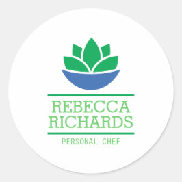 Logo für gesunde Salate und Gemüse aus dem Caterin Runder Aufkleber