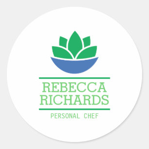 Logo für gesunde Salate und Gemüse aus dem Caterin Runder Aufkleber