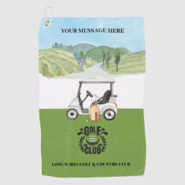 Logo für Golf League Golf Club Golfhandtuch