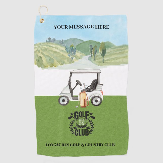 Logo für Golf League Golf Club Golfhandtuch (Vorderseite)