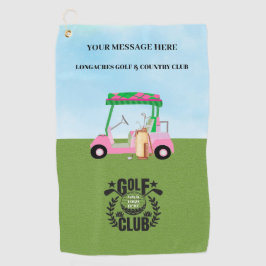 Logo für Golf League Golf Club Golfhandtuch