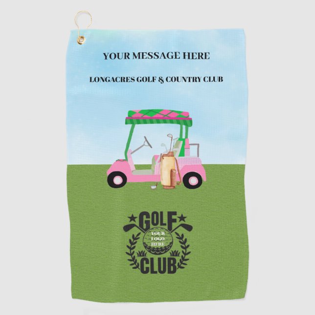 Logo für Golf League Golf Club Golfhandtuch (Vorderseite)