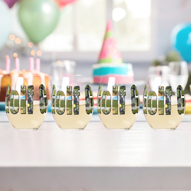 Logo für Golfkomposition, Weinglas Ohne Stiel (Insitu (Geburtstag))