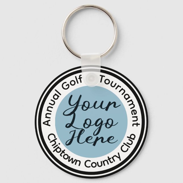 Logo für Golfturniere oder Veranstaltungen persona Schlüsselanhänger (Vorderseite)