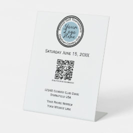 Logo für Golfturniere oder Veranstaltungen persona Sockelschild