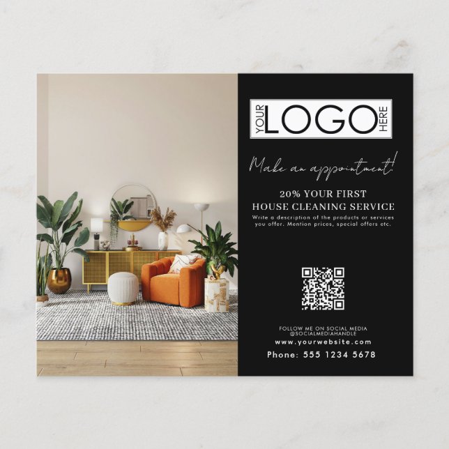 Logo für Haushaltshilfe-Reinigungsservice Flyer (Vorne)
