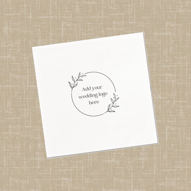 Logo für Hochzeiten, individueller Cocktail Napkin Serviette (Von Creator hochgeladen)
