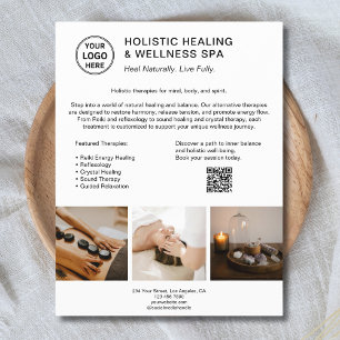Logo für Holistic Health Therapeutinnen QR Weiß Ge Flyer