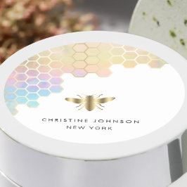 Logo für Honigbiene Runder Aufkleber