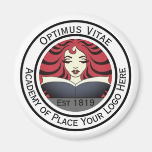 Logo für Ihr Round-Business-Logo hier Branding Magnet