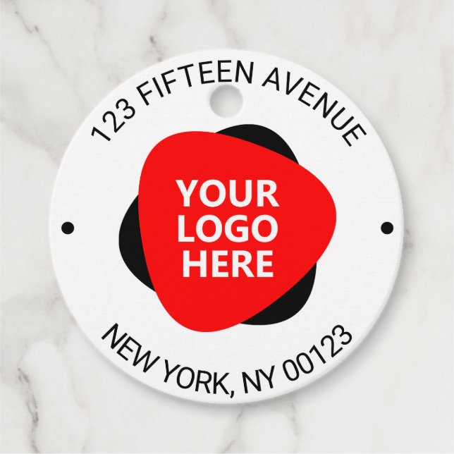 Logo für Ihr Unternehmen Geschenkanhänger (Vorderseite)