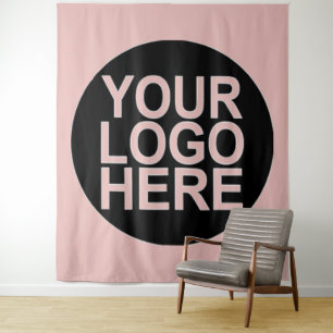 Logo für Ihr Unternehmen hinzufügen Wandteppich