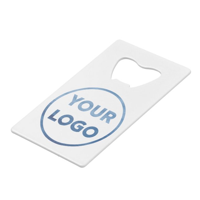 Logo für Ihre Firma Geldbeutel Flaschenöffner (Vorderseite Schrägansicht)