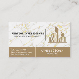Logo für Immobilien-Anwesen   Marmor Visitenkarte