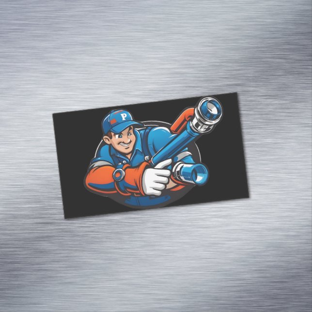 Logo für Installationen Magnetische Visitenkarte (Beispiel)