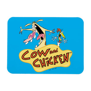 Logo für Kuh und Hühnchen Magnet