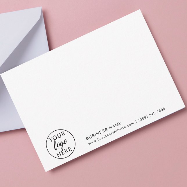 Logo für kundenspezifische Anwendungen Dankeskarte (Custom Business Logo Elegant Thank You Card)