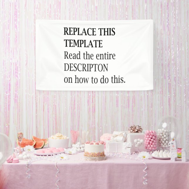 Logo für kundenspezifische Fotos Art Slogan Erstel Banner (Party)