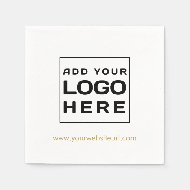 Logo für kundenspezifische Markenbezeichnungen und Serviette (Vorderseite)