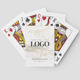 Logo für kundenspezifische Unternehmen Gold und Ma Spielkarten