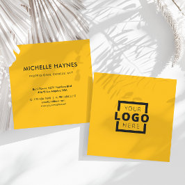 Logo für kundenspezifische Unternehmen Quadratische Visitenkarte