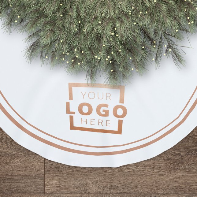Logo für kundenspezifische Unternehmen Weihnachten Polyester Weihnachtsbaumdecke (Von Creator hochgeladen)