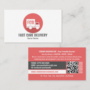 Logo für Kurierdienste, Kurierdienst Visitenkarte