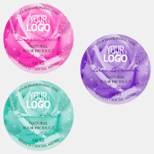 Logo für Lila Aquamarine Rose in Rosa und Rosa Etiketten