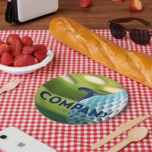 Logo für "Maßgeschneiderte Unternehmen" von Golf C Pappteller