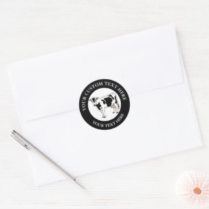 Logo für Milchkühe 1.5 Runder Aufkleber