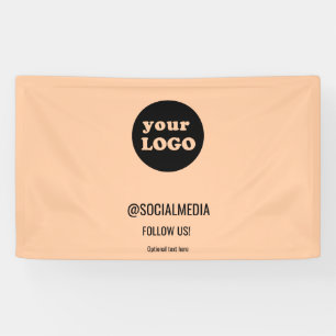 Logo für Minimalistische Pfirsichfirmen Banner