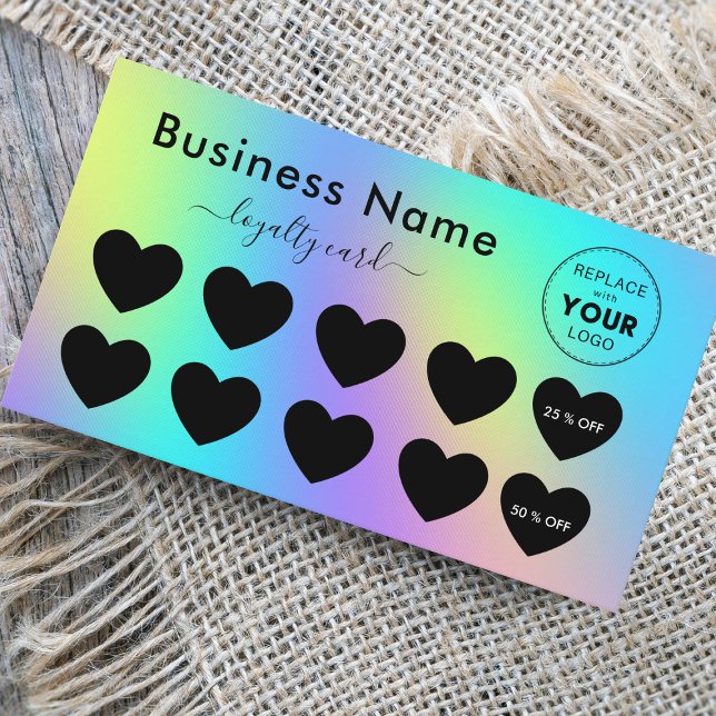 Logo für Niedliche Rabattkombination für Holografi Treuekarte (Von Creator hochgeladen)