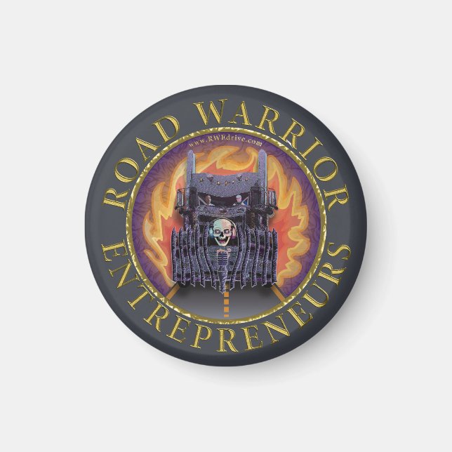 Logo für offizielle Unternehmer im Straßenverkehr Magnet (Vorne)