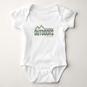 Logo für Outdoor-Wanderer zum Erkunden Baby Strampler