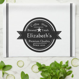 Logo für personalisierte Kaffeestuben Geschirrtuch