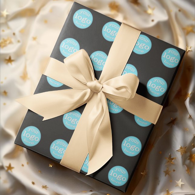 Logo für Personalisierte Unternehmen erstellen Geschenkpapier (Create Custom Personalized Business Company Logo Wrapping Paper)