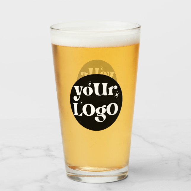 Logo für personalisierte Unternehmen Glas (Vorne (Gefüllt))