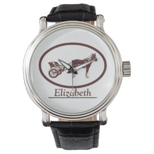 Logo für Pferde und Buggy Armbanduhr