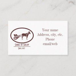 Logo für Pferde und Buggy Visitenkarte