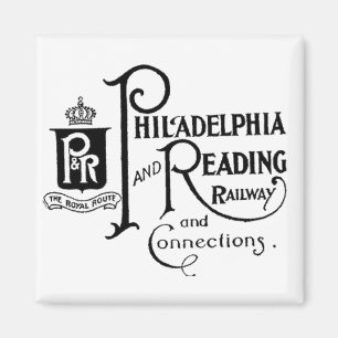 Logo für Philadelphia und Reading Railway Magnet