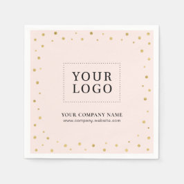 Logo für "Pink & Gold Confetti Business Promotions Serviette