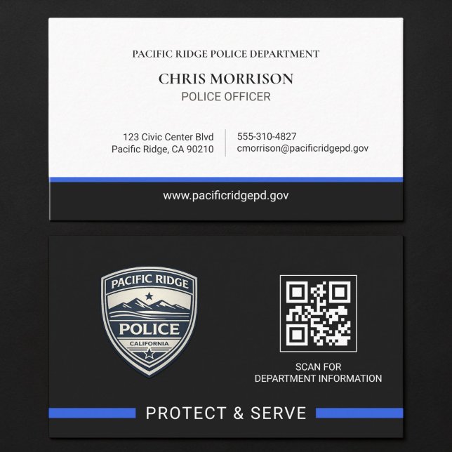 Logo für QR-Code der Strafverfolgung Polizeibeamte Visitenkarte (Von Creator hochgeladen)