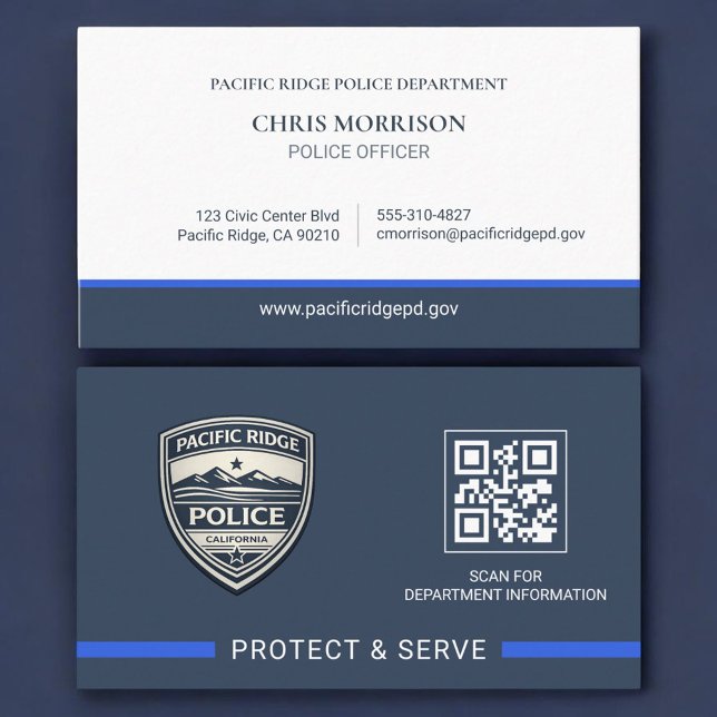 Logo für QR-Code der Strafverfolgung Polizeibeamte Visitenkarte (Von Creator hochgeladen)