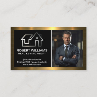 Logo für Real Anwesen House | Geschäftsmann Visitenkarte