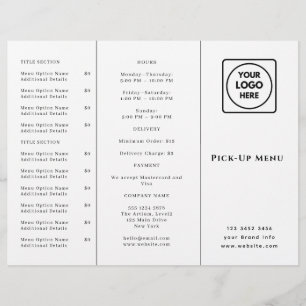 Logo für Restaurantmitnahme Benutzerdefiniertes