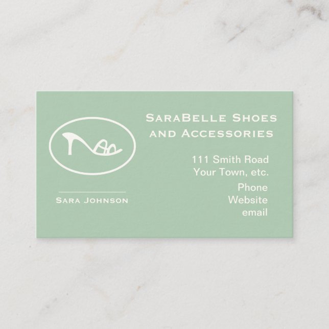 Logo für Schuhe und Zubehör Terminkarte (Vorderseite)